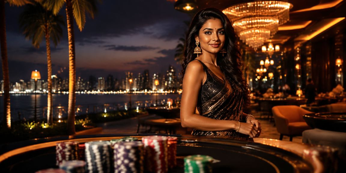 Night market with casino betting in India